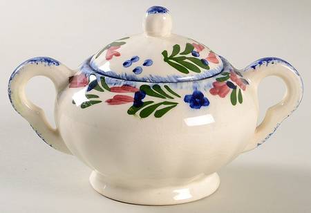 French Peasant Sugar Bowl & Lid