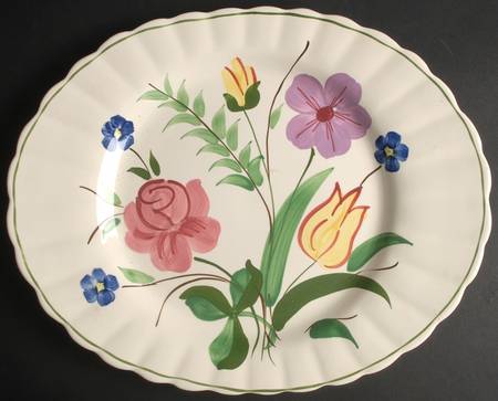Garden Lane 13" Oval Serving Platter