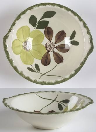 Green Briar Lugged Cereal Bowl