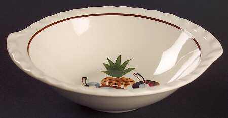Hawaiian Fruit Lugged Cereal Bowl