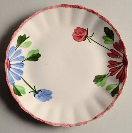Mardi Gras (Colonial, Red Trim) Dessert/Pie Plate