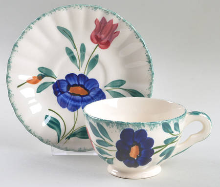 Medley Footed Cup & Saucer Set