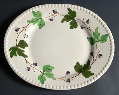 Mountain Ivy 13" Oval Serving Platter