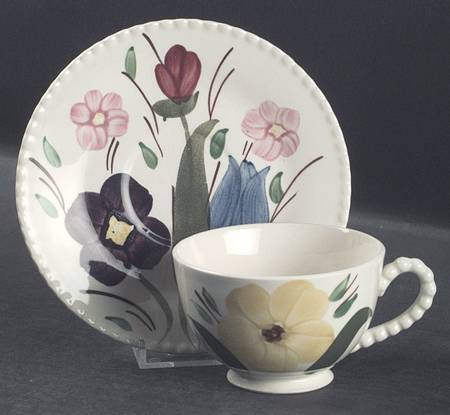 Mountain Nosegay Footed Cup & Saucer Set