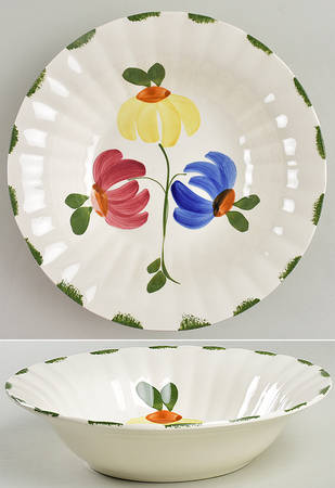 Painted Daisy 9" Round Vegetable Bowl