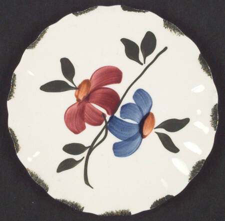 Painted Daisy Bread & Butter Plate