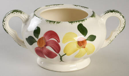 Painted Daisy Sugar Bowl No Lid