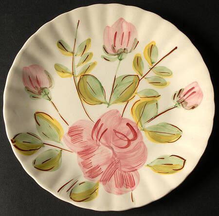 Paper Rose Luncheon Plate