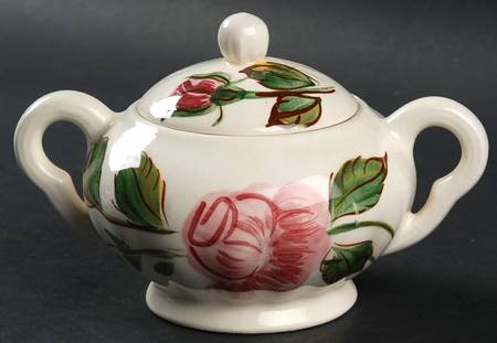 Paper Rose Sugar Bowl & Lid