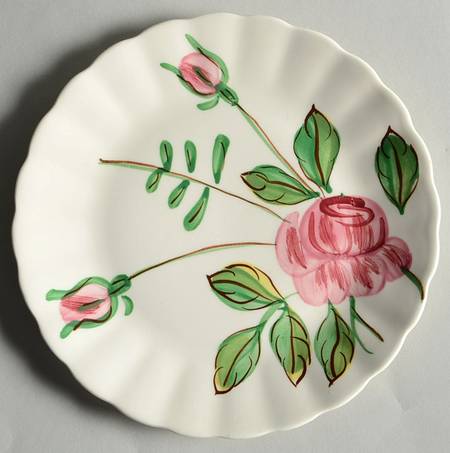 Paper Rose Dessert/Pie Plate
