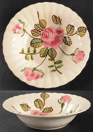 Paper Rose 9" Round Vegetable Bowl