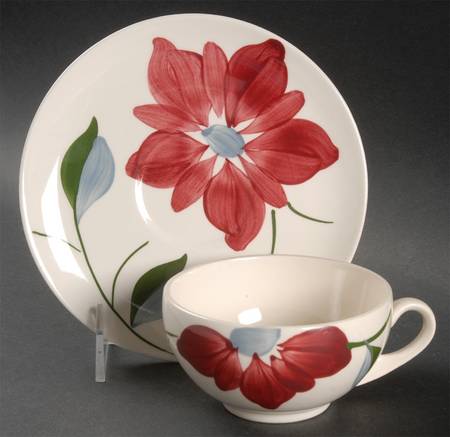 Petal Point Flat Cup & Saucer Set