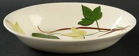 Plantation Ivy 9" Oval Vegetable Bowl