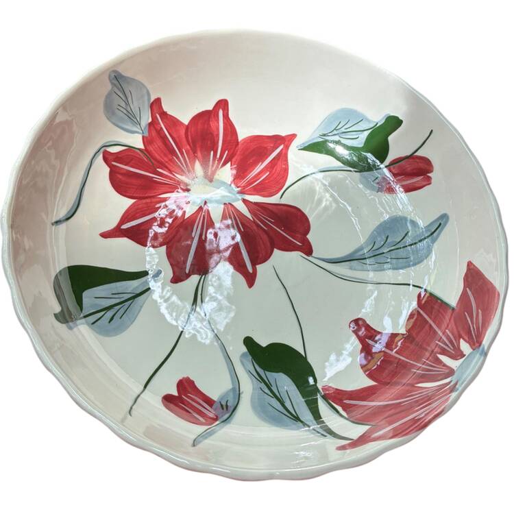 Poinsettia (Colonial) 10" Round Vegetable Bowl
