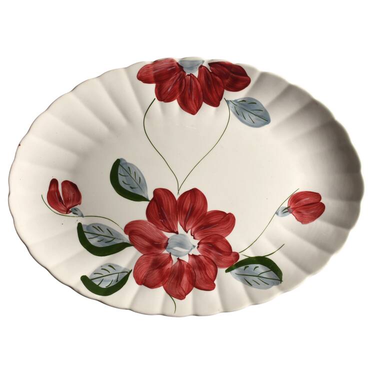 Poinsettia (Colonial) 15" Oval Serving Platter