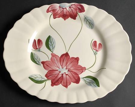 Poinsettia (Colonial) 14" Oval Serving Platter