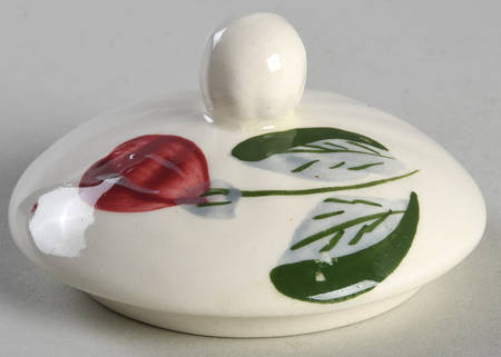 Poinsettia Lid for Sugar Bowl