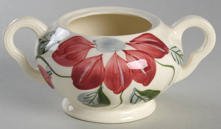 Poinsettia Sugar Bowl No Lid