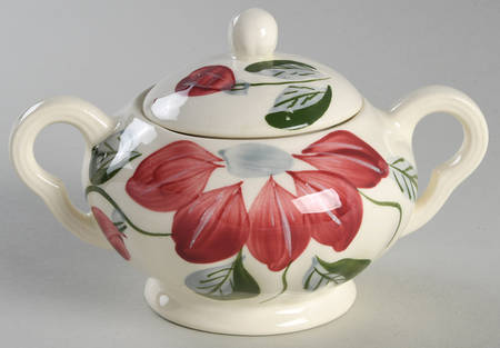 Poinsettia Sugar Bowl & Lid