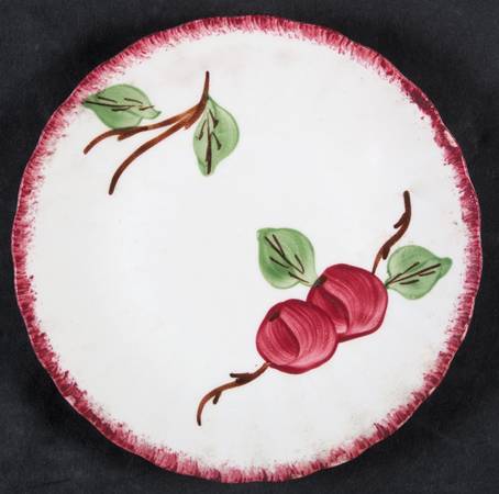 Red Apple Bread & Butter Plate