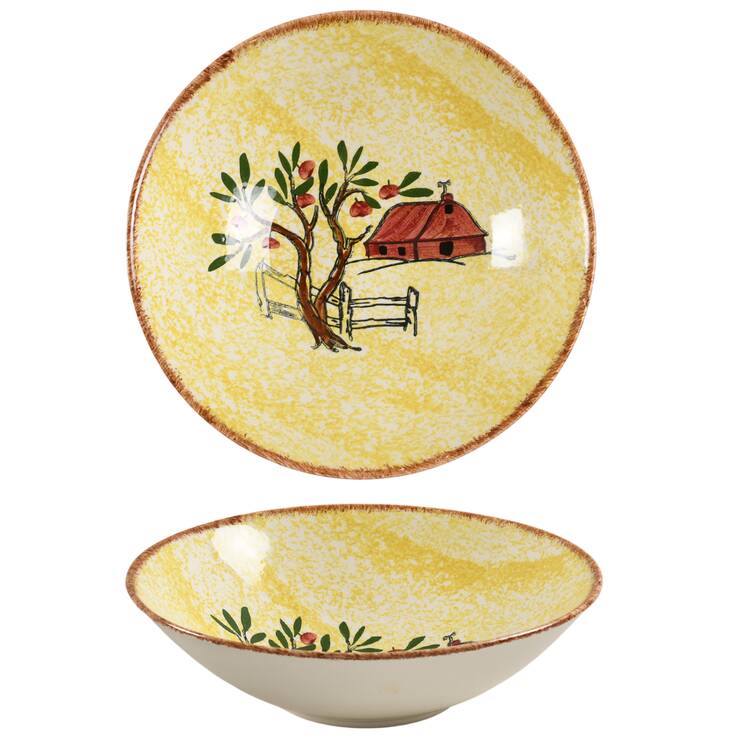 Red Barn 8" Round Vegetable Bowl