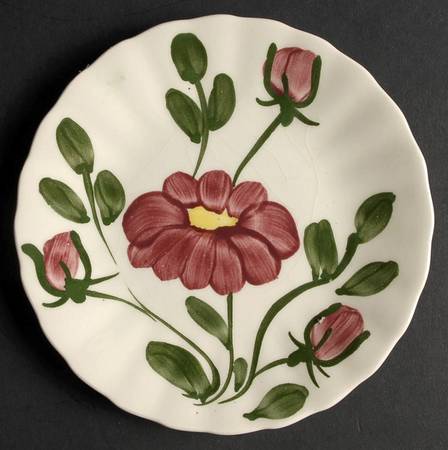 Red Nocturne Variant (Colonial) Bread & Butter Plate