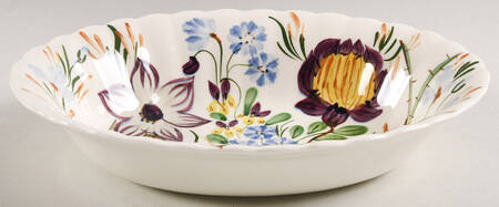 Rose Hill 9" Oval Vegetable Bowl