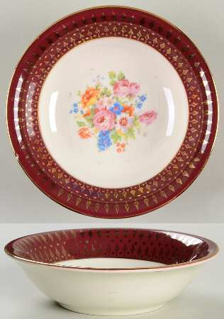 Royal Rajah Maroon Coupe Cereal Bowl