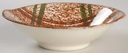 Rustic Plaid Lugged Cereal Bowl
