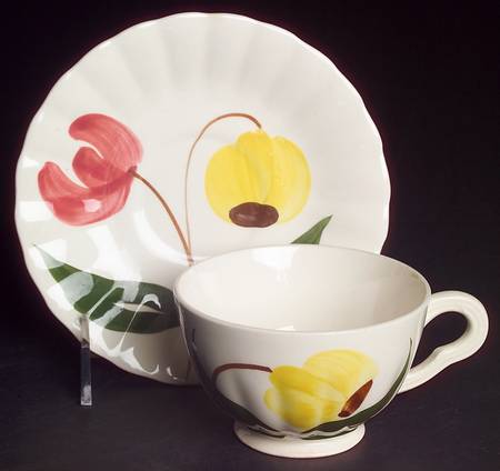 Shoo Fly Footed Cup & Saucer Set