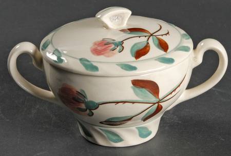 Southern Camellia Sugar Bowl & Lid