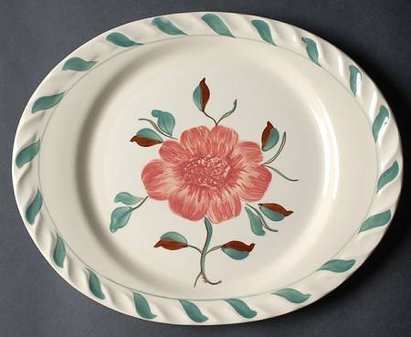 Southern Camellia 13" Oval Serving Platter