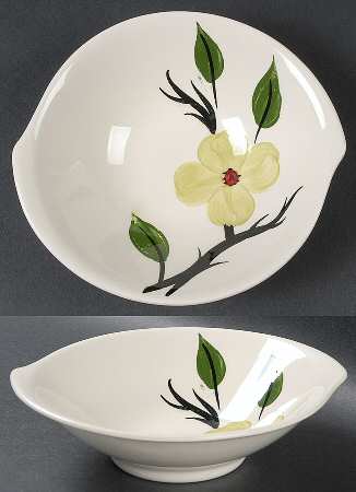Southern Dogwood (Chartreuse) Lugged Cereal Bowl