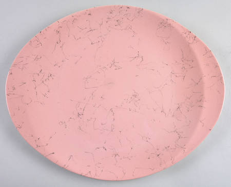 Spiderweb Pink 15" Oval Serving Platter