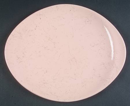Spiderweb Pink Handled Cake Plate