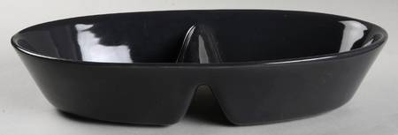Spiderweb Pink 12" Oval Divided Vegetable Bowl