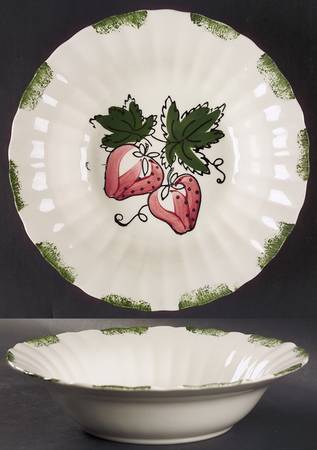 Strawberry Sundae 9" Round Vegetable Bowl
