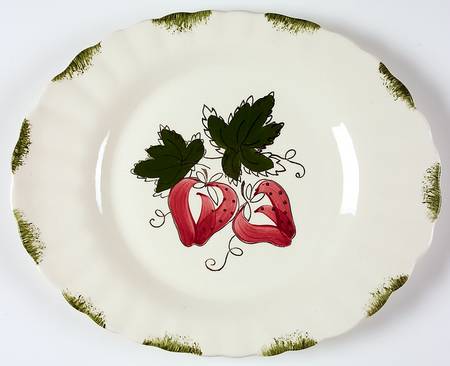 Strawberry Sundae 11" Oval Serving Platter