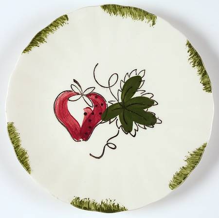 Strawberry Sundae Bread & Butter Plate