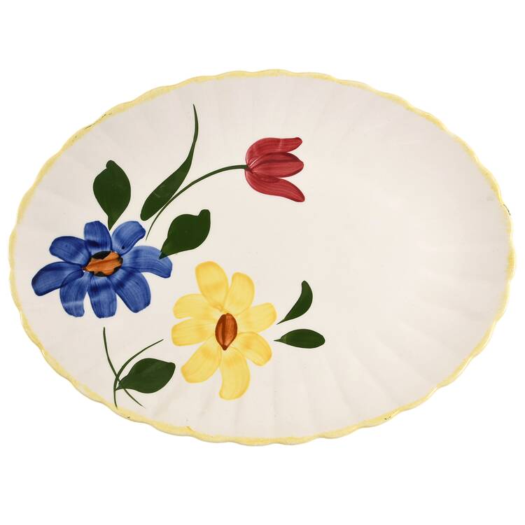 Sun Bouquet 15" Oval Serving Platter