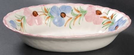 Sweet Pea 9" Oval Vegetable Bowl