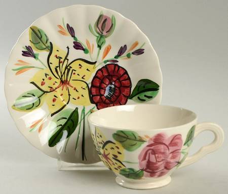 Tiger Lily Footed Cup & Saucer Set