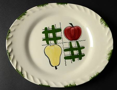 Tick Tack 12" Oval Serving Platter