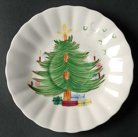 Tree with Mistletoe Saucer