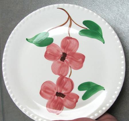 Twin Flowers Salad Plate