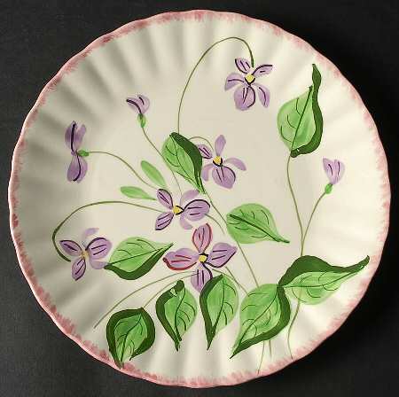 Violets Luncheon Plate