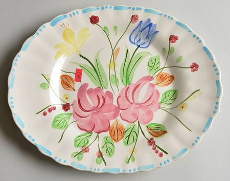 Waltz Time 11" Oval Serving Platter