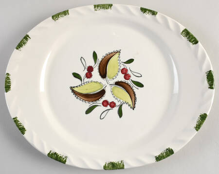 Wild Cherry 3 14" Oval Serving Platter