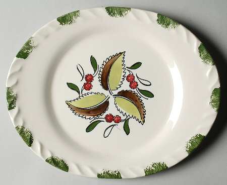 Wild Cherry 3 11" Oval Serving Platter