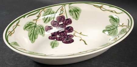 Winery 9" Oval Vegetable Bowl